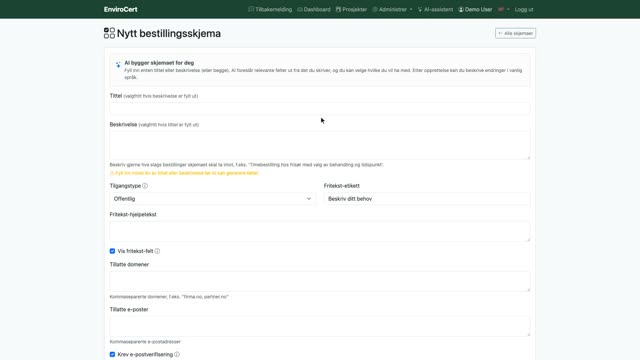 Kunden bestiller selv